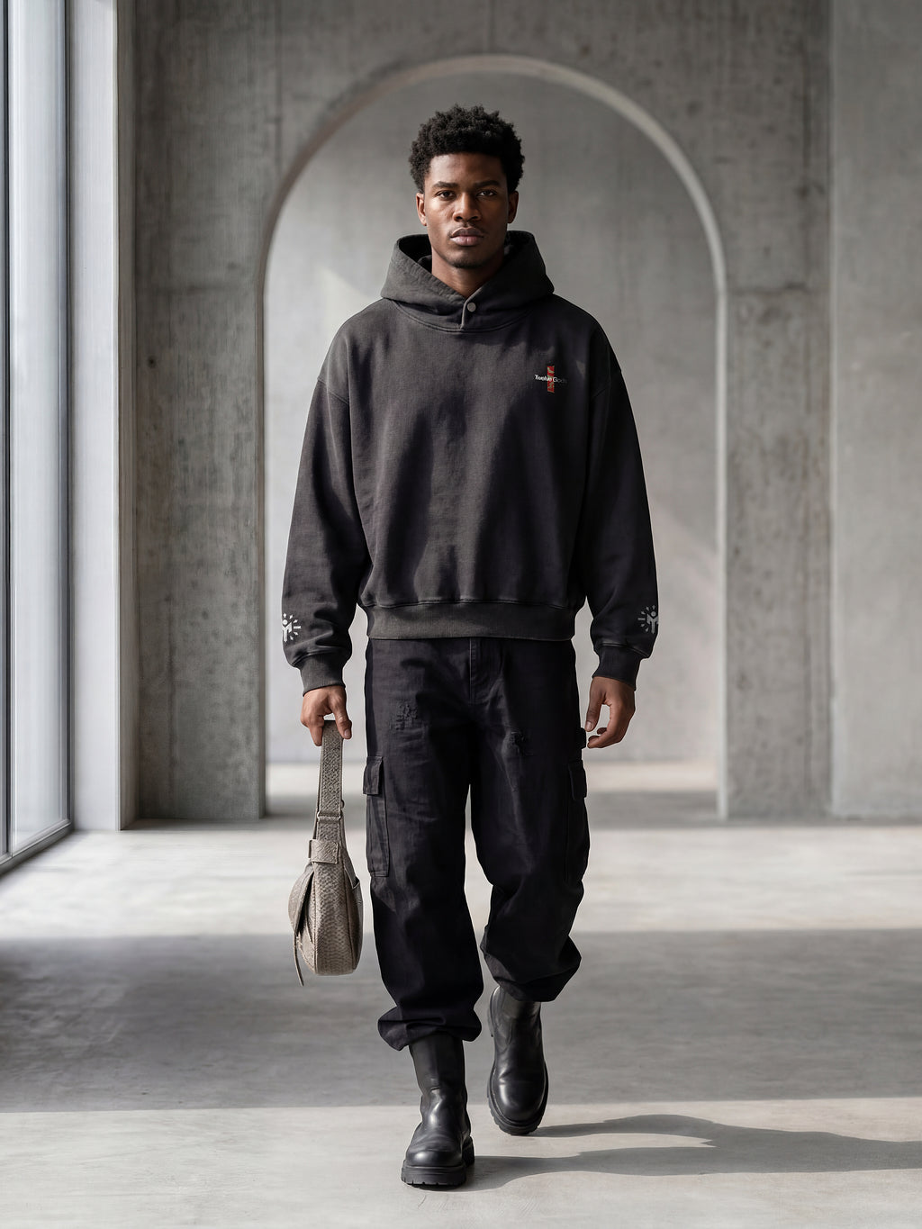 Manufactured Thoughts //  Snap Collar Hoodie